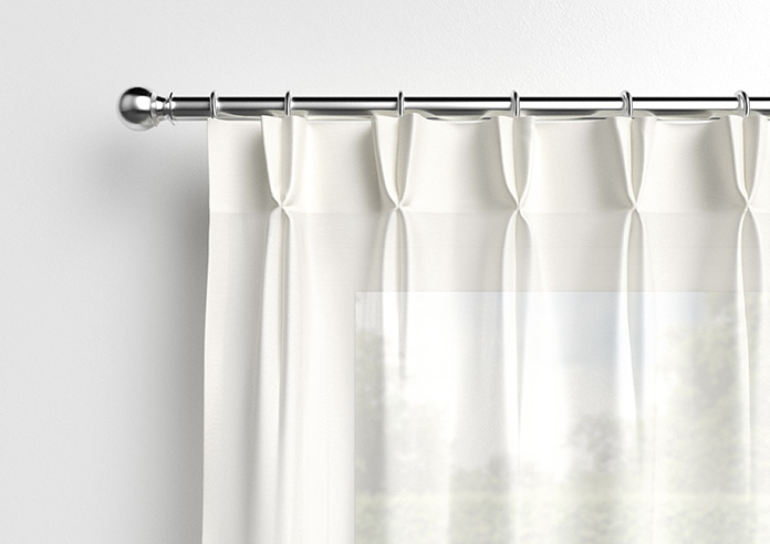 Pavia Voile, White Primrose - Made to Measure Curtains - Image 11